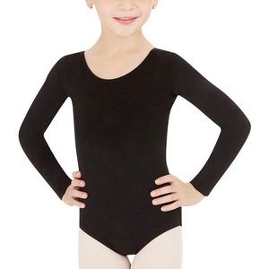 Elowel Black Leotard Long Sleeve High Quality